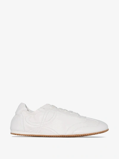 Shop Loewe White Ballet Runner Sneakers