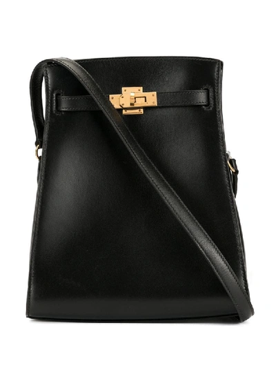 HERMÈS Kelly Sport PM shoulder bag in Black Doblis suede with Gold  hardware-Ginza Xiaoma – Authentic Hermès Boutique