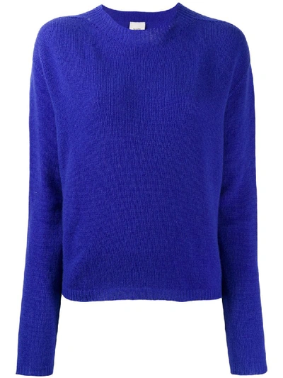 Shop Alysi Dropped Shoulder Sweater In Blue