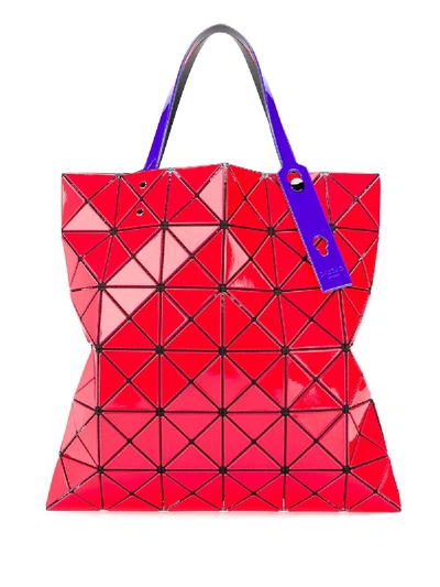 Shop Bao Bao Issey Miyake Lucent Gloss Tote In Red