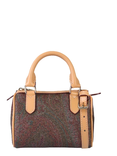 Shop Etro Small Paisley Shoulder Bag In Multicolor