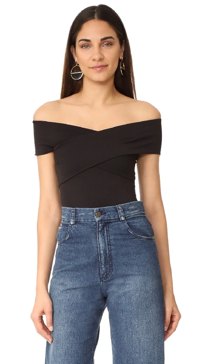 Shop Alix Wooster Bodysuit In Black