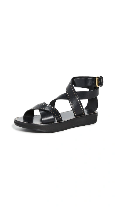 Shop Isabel Marant Nasha Sandals In Black