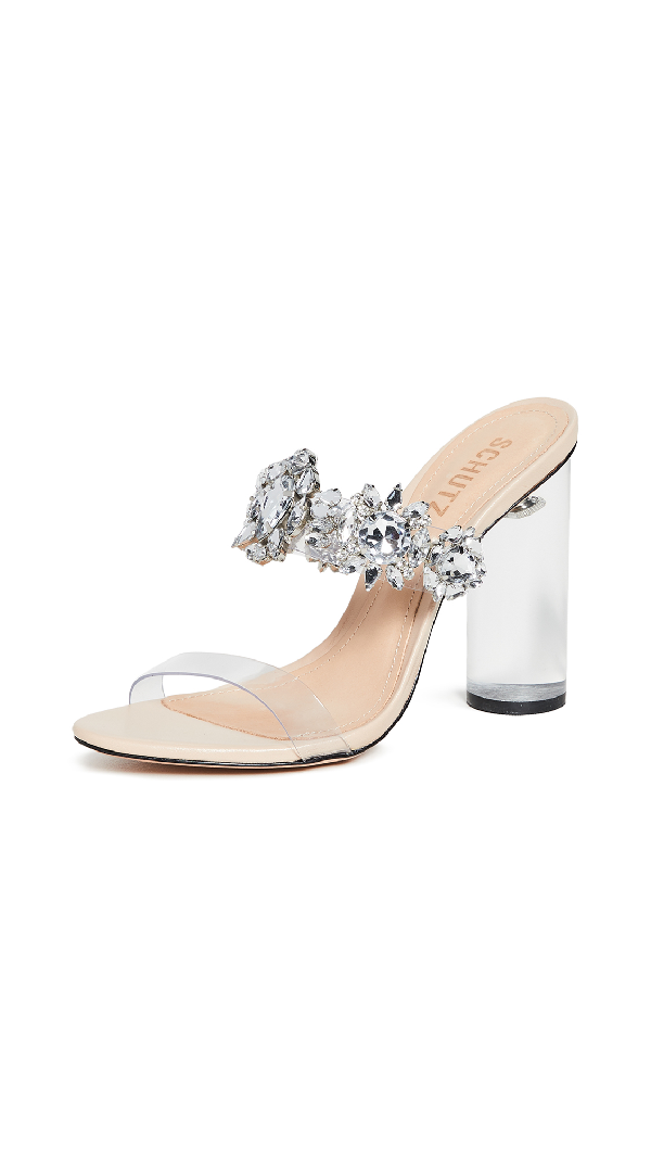 schutz blanck transparent sandals