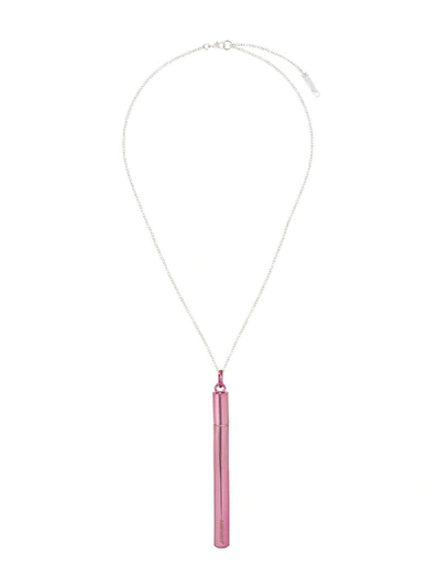 Shop Ambush Bullet Pendant Necklace - Pink