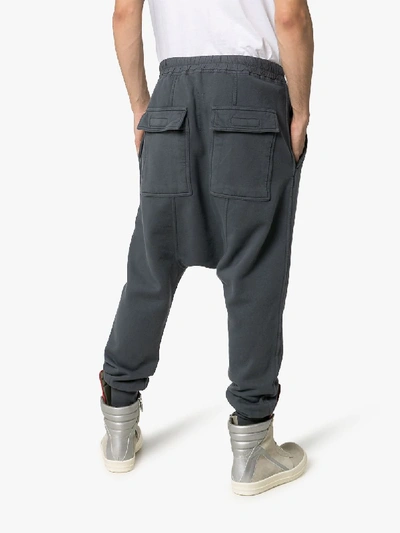 Shop Rick Owens Drkshdw Drop-crotch Track Pants In Grey