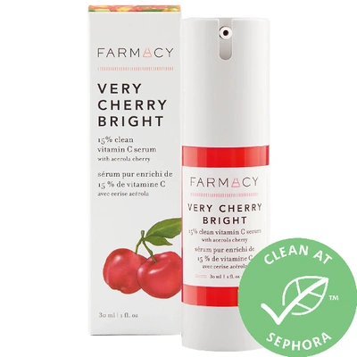 Shop Farmacy Very Cherry Bright 15% Clean Vitamin C Serum With Acerola Cherry 1.0 oz/ 30 ml