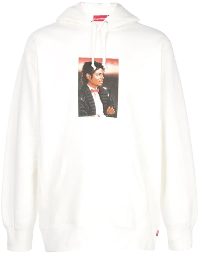 Shop Supreme Michael Jackson Hoodie In White