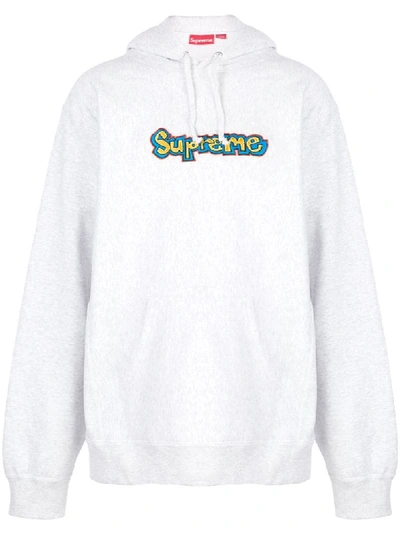 Supreme Gonz Logo Hooded Sweatshirt In Grey | ModeSens