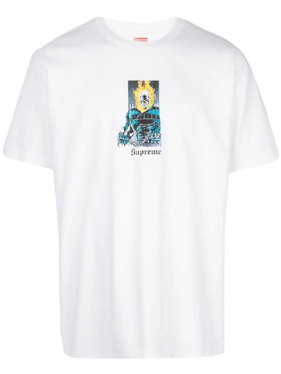 Shop Supreme Ghost Rider T-shirt In White