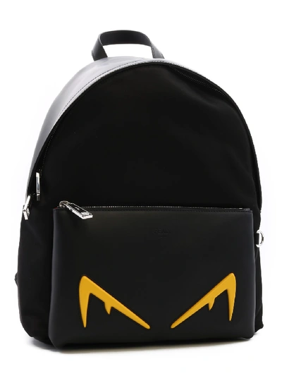 Shop Fendi Backpack Diabolic Eyes In Black