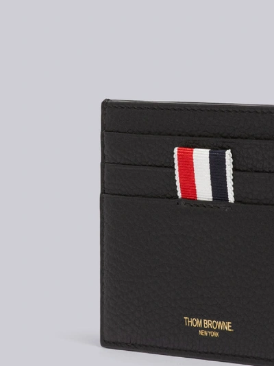 Shop Thom Browne Deerskin Exclusive Note Card Holder In Black