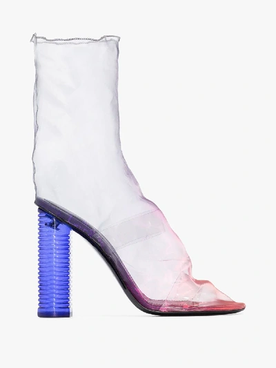 Shop Nicholas Kirkwood Transparent Darcy 110 Plexi Ankle Boots In Multicolour