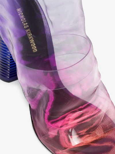Shop Nicholas Kirkwood Transparent Darcy 110 Plexi Ankle Boots In Multicolour