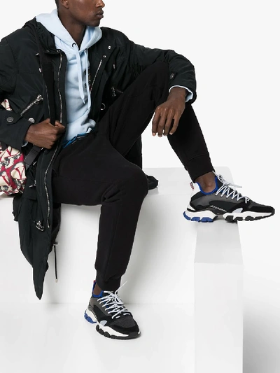 Shop Moncler Multicoloured Trevor Scarpa Sneakers In Black