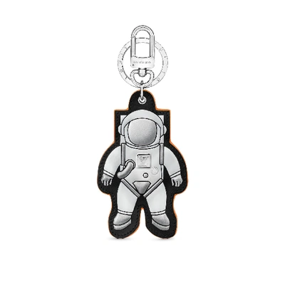 Pre-owned Louis Vuitton Spaceman Figurine Bag Charm And Key Holder Monogram Satellite Canvas Silver