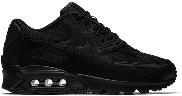 nike air max 90 recraft trainers in triple black