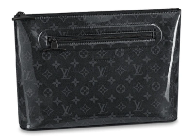 Pre-owned Louis Vuitton Pochette Cosmos Monogram Eclipse Black