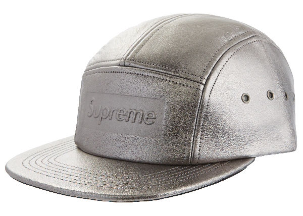 supreme leather camp cap