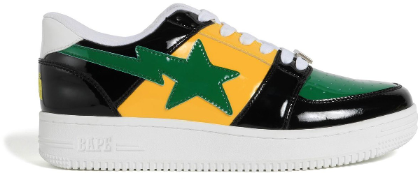 bapesta green yellow black