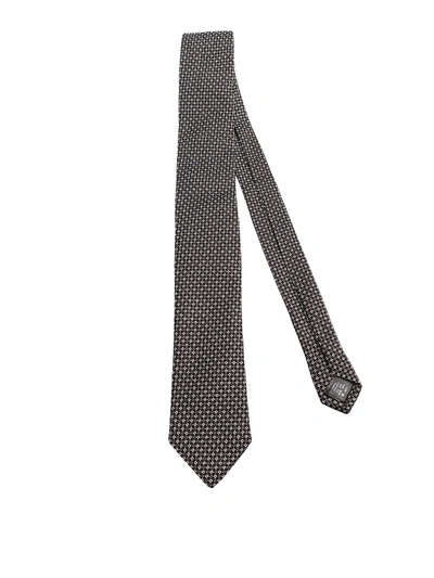 Shop Dolce & Gabbana Patterned Pure Silk Tie In Multicolour