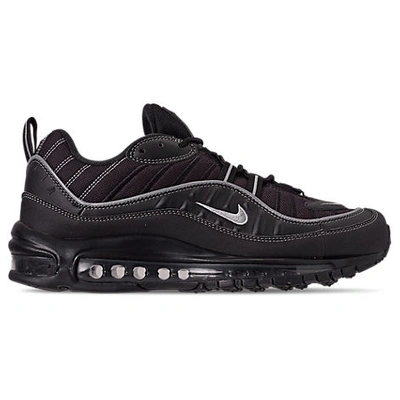 Shop Nike Men's Air Max 98 Casual Shoes In Black