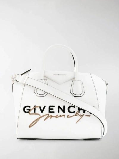 Shop Givenchy Signature Antigona Bag In White