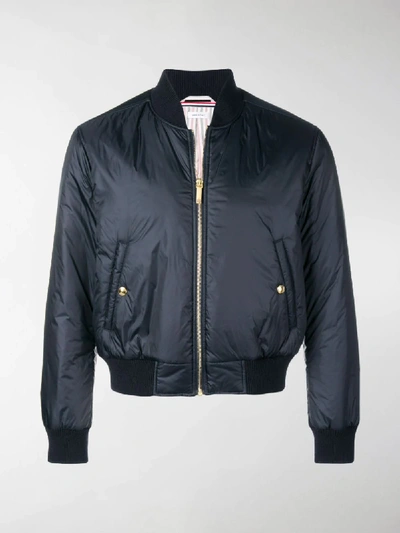 Shop Thom Browne Tech Blouson Jacket In Blue