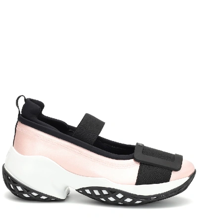 Shop Roger Vivier Viv' Run Sneakers In Pink