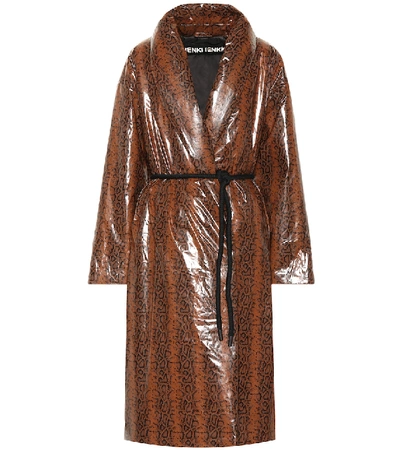 Shop Ienki Ienki Robe Down Coat In Brown