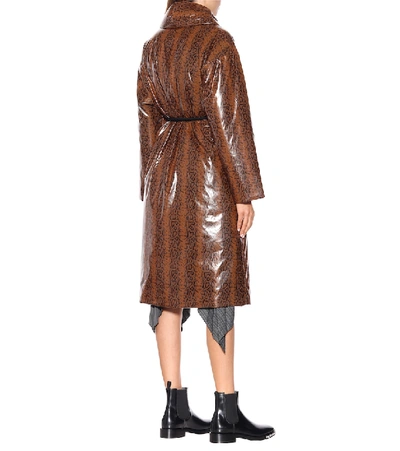 Shop Ienki Ienki Robe Down Coat In Brown