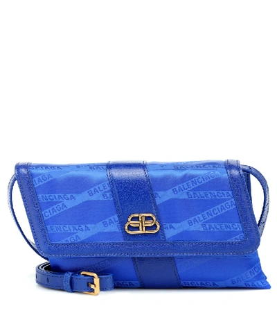 Shop Balenciaga Shift S Crossbody Bag In Blue