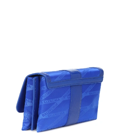 Shop Balenciaga Shift S Crossbody Bag In Blue