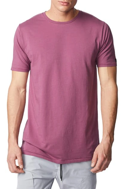 Shop Zanerobe Flintlock Solid Longline T-shirt In Acai