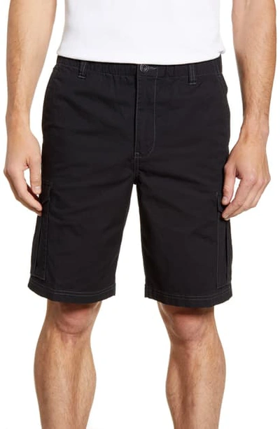 Shop Tommy Bahama Survivalist Ripstop Cargo Shorts In Black