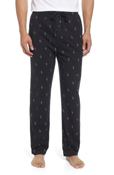 Shop Polo Ralph Lauren Aopp Pajama Pants In Polo Black