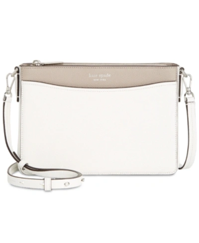 Shop Kate Spade New York Margaux Crossbody In Optic White Multi/silver