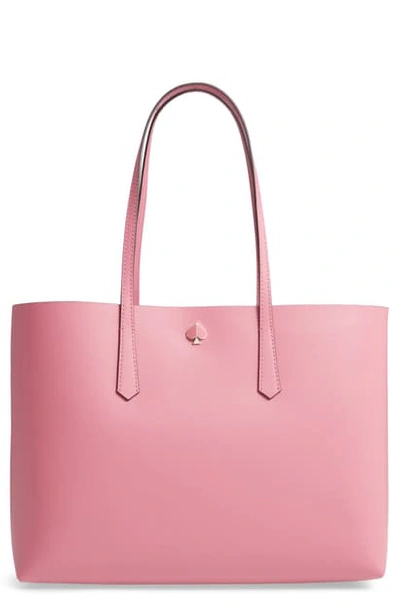 Shop Kate Spade Large Molly Leather Tote - Pink In Blustery Pink