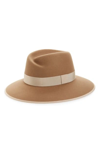 Shop Rag & Bone Zoe Wool Fedora In Camel