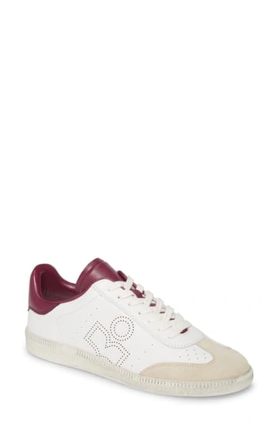Shop Isabel Marant Bryce Low Top Sneaker In White/ Purple