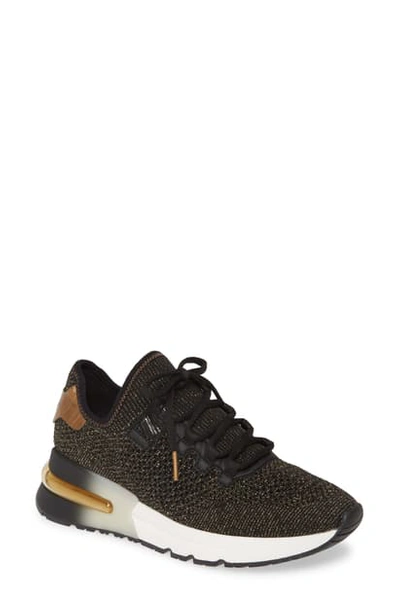 Shop Ash Krush Bis Sneaker In Black/ Gold