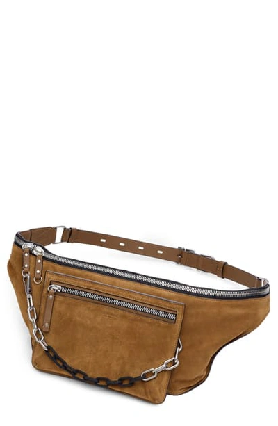 Shop Rag & Bone Elliott Leather Modular Belt Bag In Gldenbrw