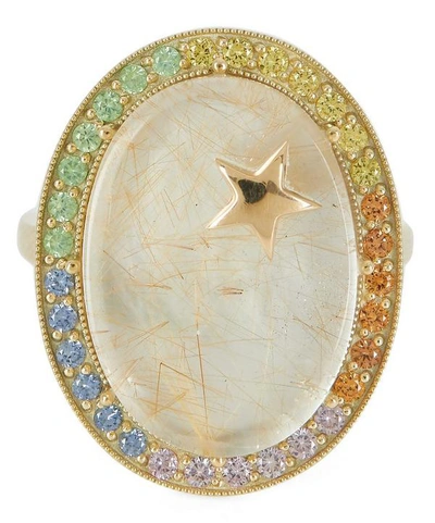 Shop Andrea Fohrman Gold Mother Of Pearl Zenith Ring