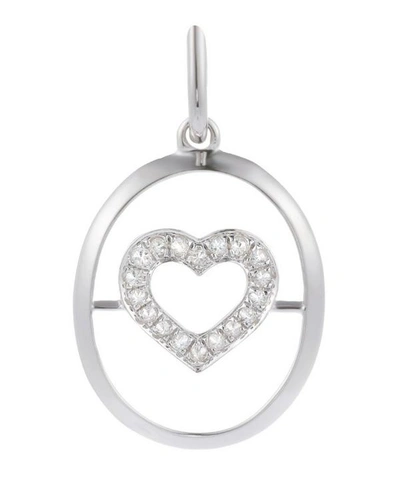 Shop Annoushka 18ct White Gold Diamond Heart Pendant In White, Gold