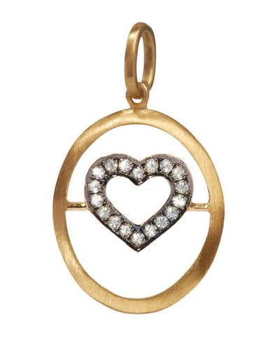 Shop Annoushka 18ct Gold Diamond Heart Pendant