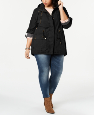 plus size lightweight coat