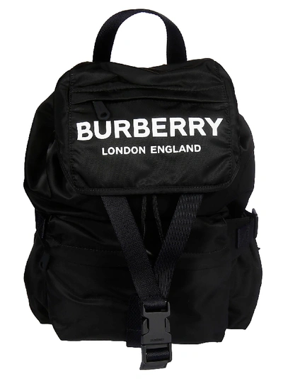 Shop Burberry Sm Wilfin Backpack In Black