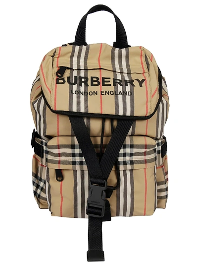 Shop Burberry Sm Wilfin Backpack In Archive Beige