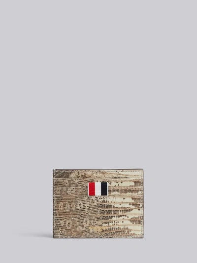 Shop Thom Browne Logo-print Note Cardholder In Neutrals