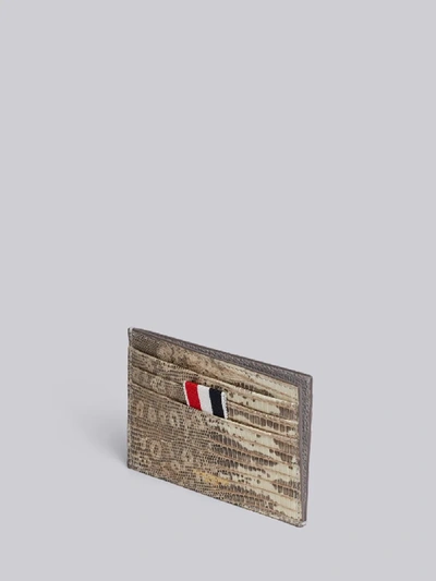 Shop Thom Browne Logo-print Note Cardholder In Neutrals